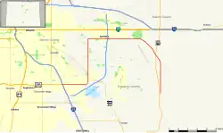 Karte der Colorado State Highway 30