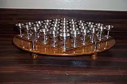 Tablett mit Einzelkelchen