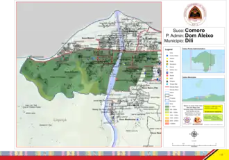 Der Suco Comoro liegt im Westen des Verwaltungsamts Dom Aleixo.