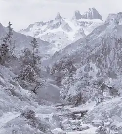 Blick auf die Drei Türme vom Gauertal