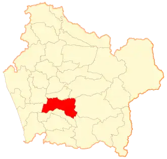 Lage von Freire in der Región de la Araucanía