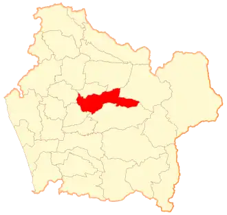 Lage von Lautaro in der Región de la Araucanía