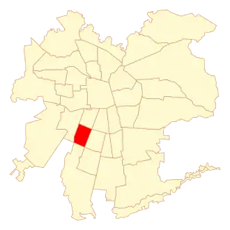 Lage von Lo Espejo in Santiago