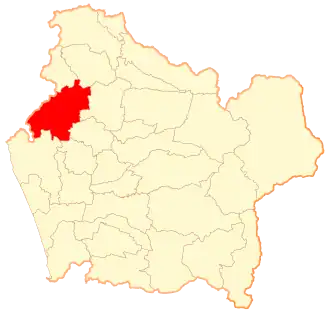 Lage von Lumaco in der Región de la Araucanía