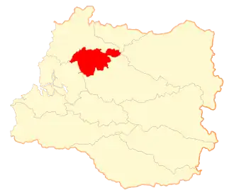 Lage von Máfil in der Región de Los Ríos