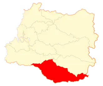 Lage von Río Bueno in der Región de los Rios