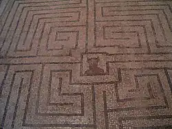 Mosaik mit einem Labyrinth