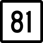 Straßenschild der Connecticut State Route 81