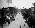 Straßenszene in Vancouver 1890