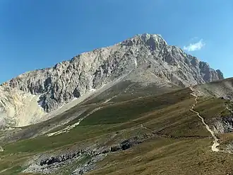 Corno Grande, Südansicht