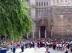 Ephemere Kunst auf dem Fronleichnamsfest, Kastilien-La Mancha