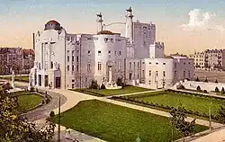 Staatstheater Cottbus (historische colorierte Ansichtskarte)