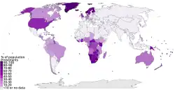 Prozentualer Anteil der Protestanten in der Bevölkerung im Jahr 2010