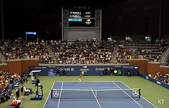 Court 17, das viertgrößte Stadion mit 2800 Plätzen