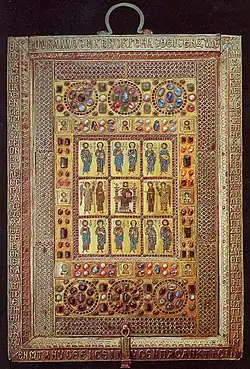 Limburger Staurothek, geöffneter Zustand und Deckel