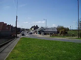 Ortseinfahrt von Cowie