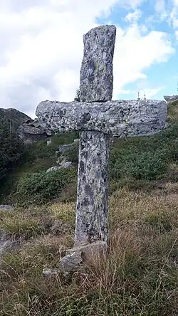 Das Steinkreuz auf der Croce di Sasso