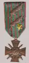 Croix de guerre 1914–1918 mit zwei Palmenzweigen und einem vergoldeten Stern