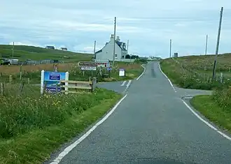 Die A865 in Balranald