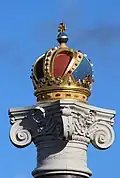 Dreidimensionale österreichische Kaiserkrone, Blauwbrug, Amsterdam