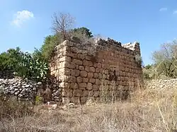 Kirchenruine von Salvatio, Ostwand mit Chorfenster