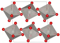 Elementarzelle von Platinsäure entlang der b-Achse