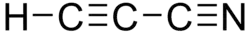 Strukturformel von Cyanoacetylen