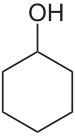 Strukturformel von Cyclohexanol