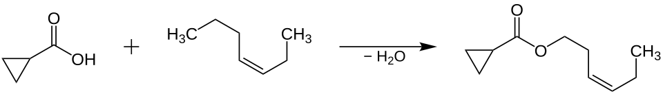 Synthese von 3-cis-Hexenylcyclopropancarboxylat