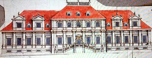 Czernin-Gartenpalais in der Leopoldstadt zu Wien, Plan von G. B. Maderno, Familienarchiv Czernin