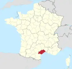 Lage des Departements Hérault in Frankreich