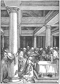 Dürer: Darbringung Jesu im Tempel