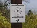 Wegzeichen Aussichtspunkt