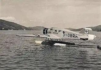 D-OBRA Ju46hi W34 'Bremen' in Pörtschach Sommer 1939c