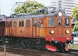 D (I) 109 in Malmö. Die Lok wurde für das Museum in der ursprünglichen Ausführung wiederhergestellt