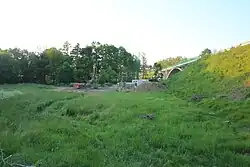 Brückenbaustelle bei Nerestce, 2021