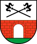 offenes Tor im Wappen von Dühren (Sinsheim)