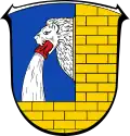 Löwenkopf als Wasserspeier eines Brunnens (Wappen von Diedenshausen)