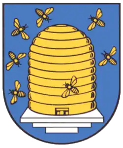 Bienenkorb im Wappen von Ebeleben