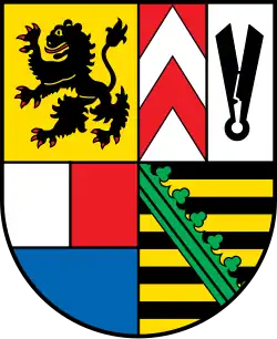 Das Wappen des Landkreises Sonneberg