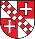 schwebendes silbernes Tatzenkreuz