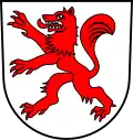 Wappen der Gemeinde Oberwolfach 1989