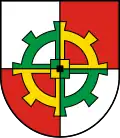 Schwalbenschwanzartig auch im Wappen von Ostfildern