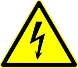 DIN 4844-2 Warnung vor gef el Spannung D-W008