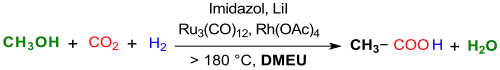 Synthese von Essigsäure in 1,3-Dimethyl-2-imidazolidinon