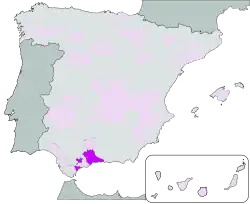 Lage des Weinbaugebiets