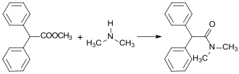 Synthese von Diphenamid
