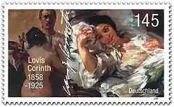 Briefmarke des Jahrgangs 2008 der Bundesrepublik Deutschland zum 150. Geburtstag