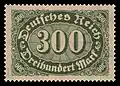 300 Mark Inlandsbriefporto 1. bis 31. Juli 1923