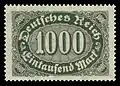 1000 Mark Inlandsbriefporto 1. bis 23. August 1923